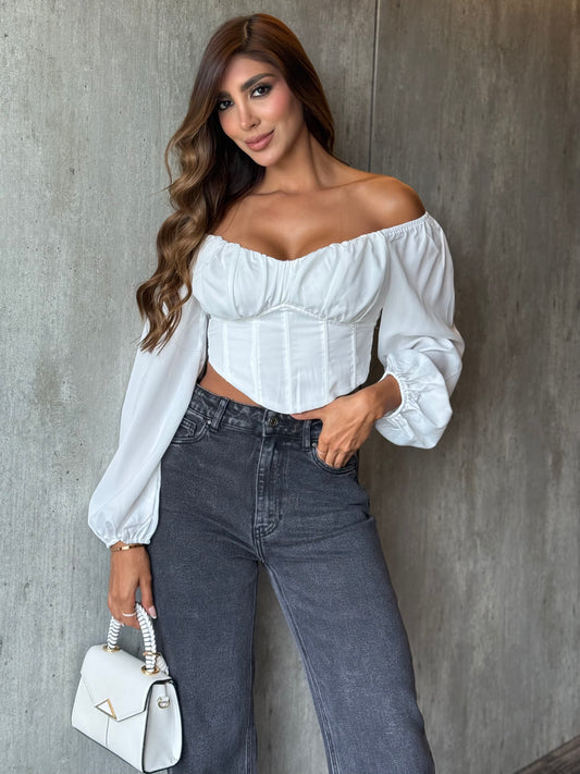 blusa negra