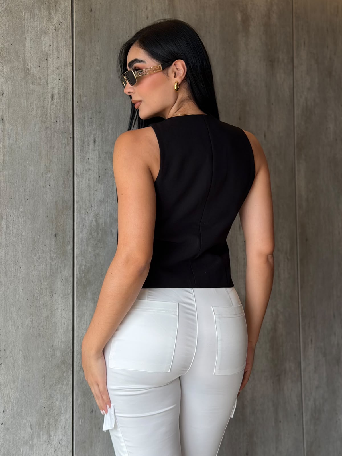 Chaleco Negro y Blanco
